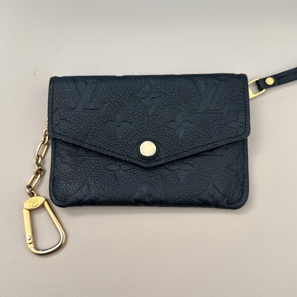 Louis Vuitton Black Monogram Empreinte Key Pouch Wallet